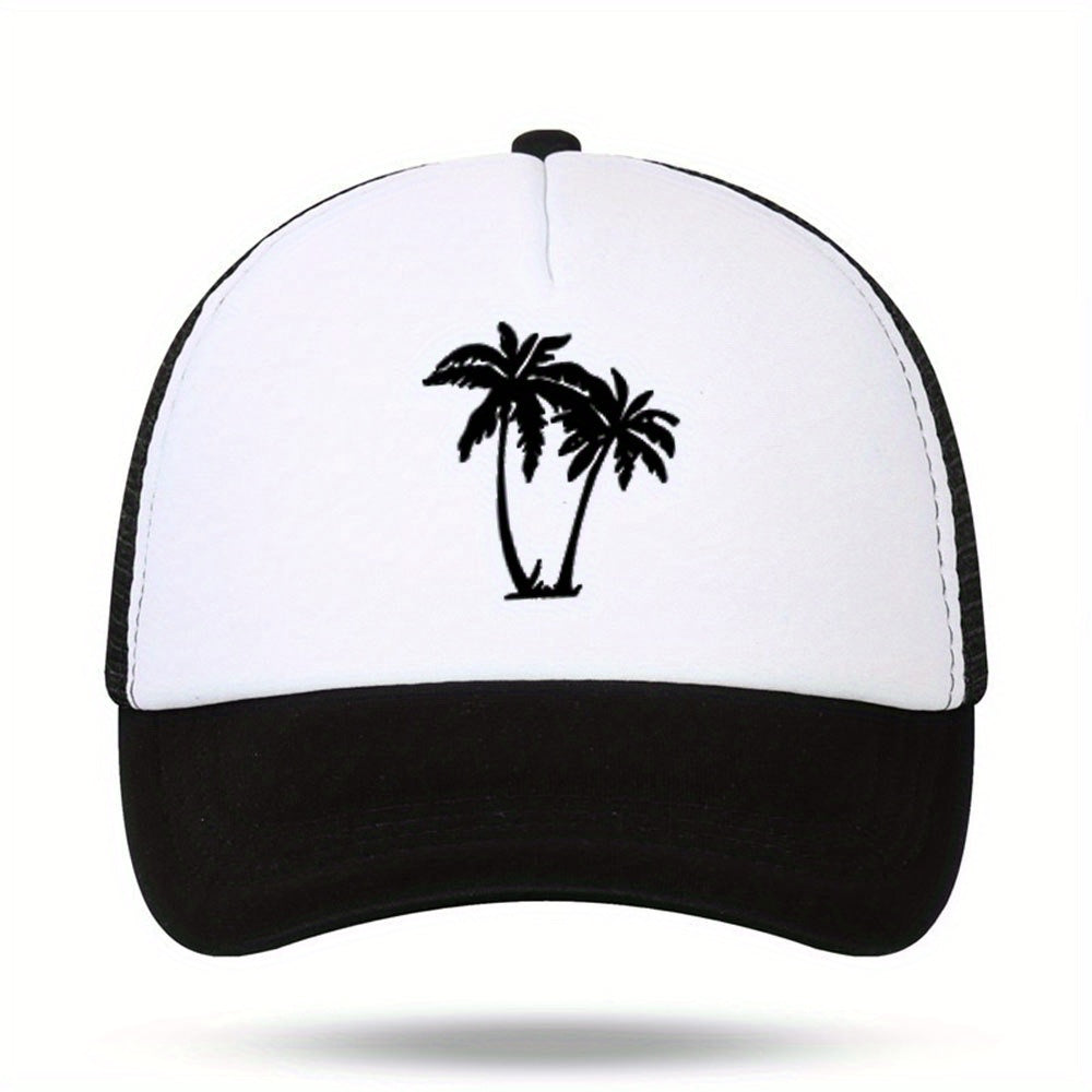 Coconut Tree Print Men's Sun Hat Outdoor Baseball Cap