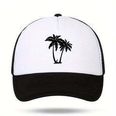 Coconut Tree Print Men's Sun Hat Outdoor Baseball Cap