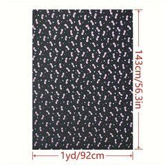 1pc Faux Cotton Fabric Diy Cloth Dress Pants Quilt Covering 1yard Cut Size