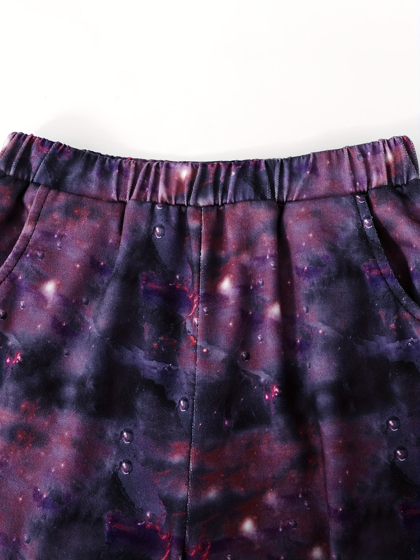 Boys' Galaxy Tiger Pattern Hooded Sweatshirt & Pants Set