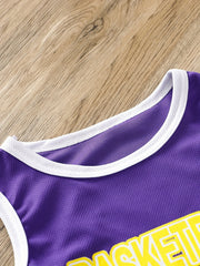 Boy's Basketball Suit No. 24 Tank Top & Shorts Set