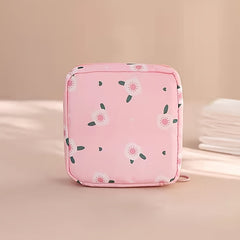 Cartoon Zipper Sanitary Napkin Bag Lipstick Key Earphone Storage Bag