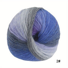 6pcs Rainbow Wool Yarn Graded Multicolor Soft Yarn For Crochet Knitting