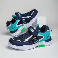 Boy's Hook And Loop Fastener Running Shoes