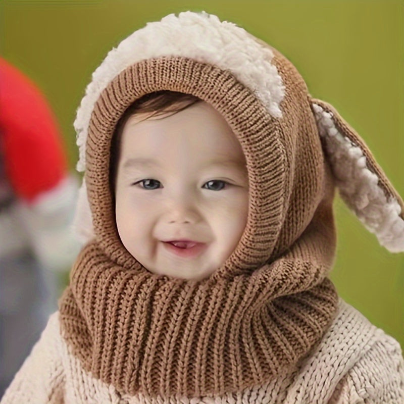 Kids 2-In-1 Hat & Scarf for Autumn/Winter Warmth