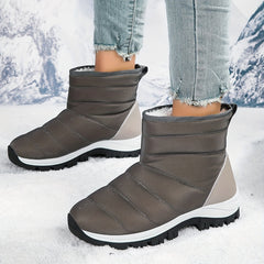 Waterproof Plush Lined Furry Thermal Snow Boots Fall Winter Keep Warm