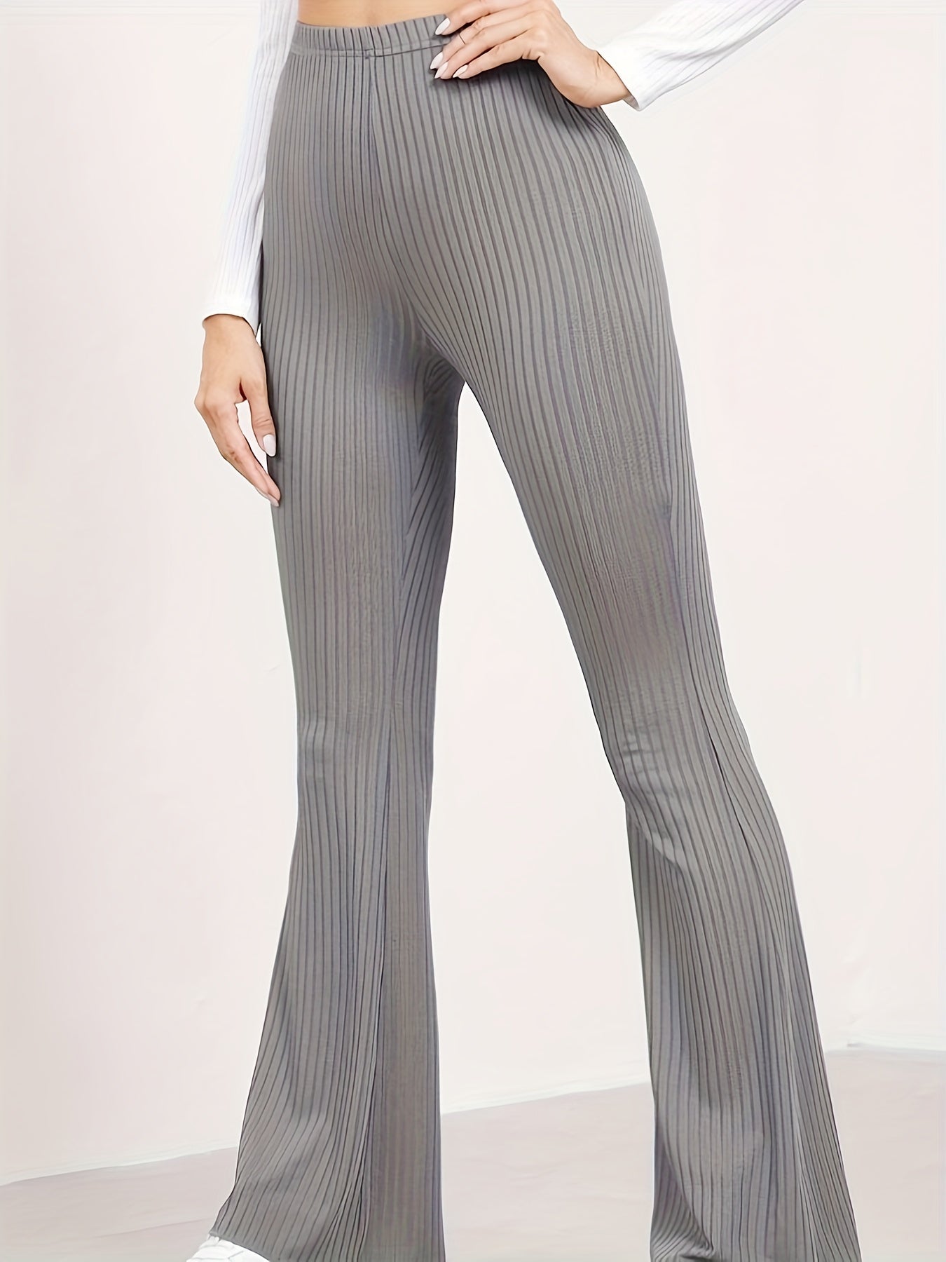 Flare Leg High Waist Pants for Women