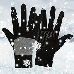 Men's Winter Thickened Coldproof Gloves - Non Slip Touch Screen Warm Gloves