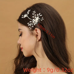 Crystal Head Piece Flower Headwear Rhinestone Hairpin Wedding Hair Accessories