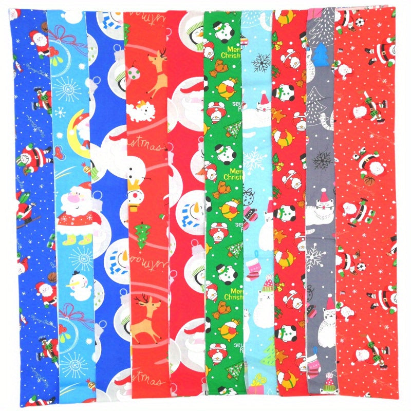 Christmas Patterns DIY Cloth Strips Set - Sewing Supplies