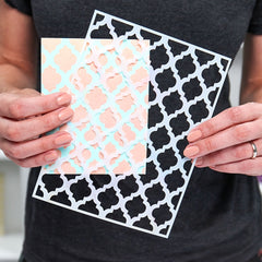 Reusable DIY Moroccan Geometric Wall Stencil for Painting