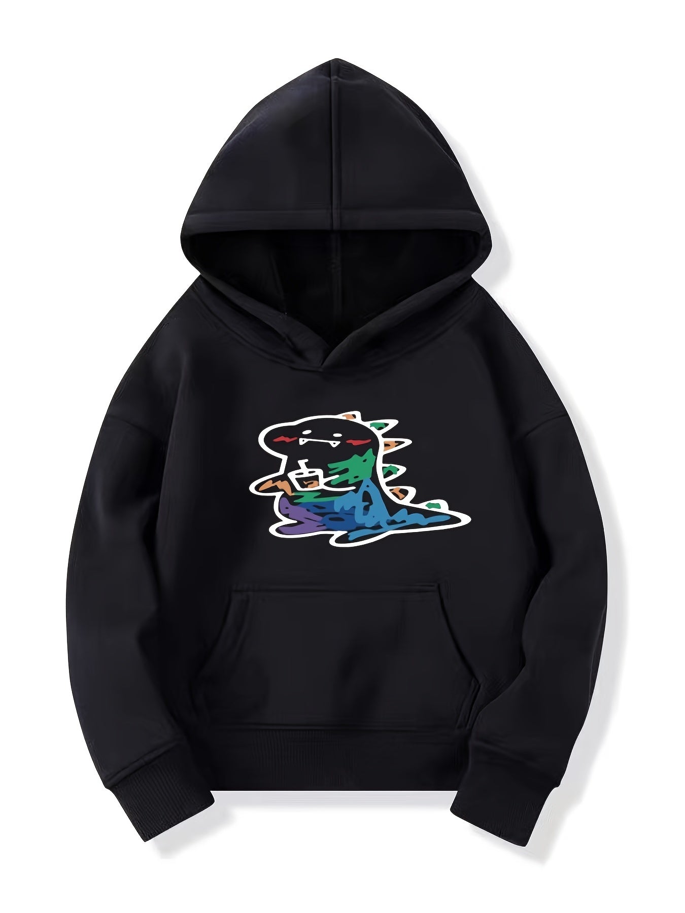 Dinosaur Print Boys Hooded Sweatshirt Spring Fall Kids Clothing