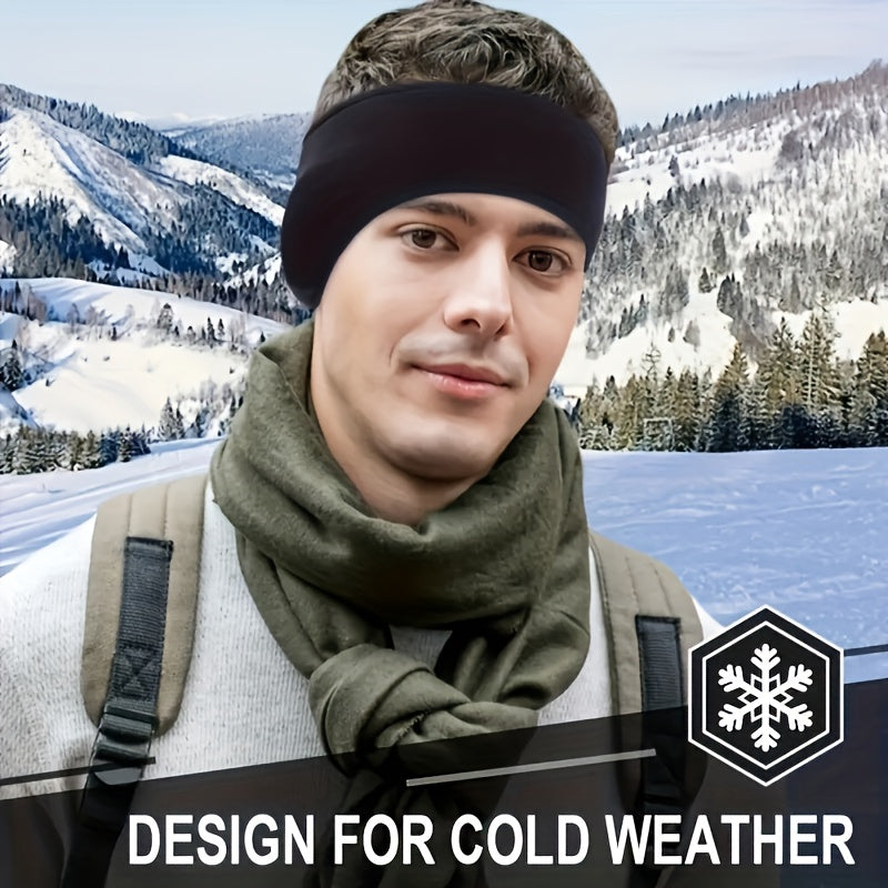 Winter Fitness Headband with Ear Protection Moisture Wicking