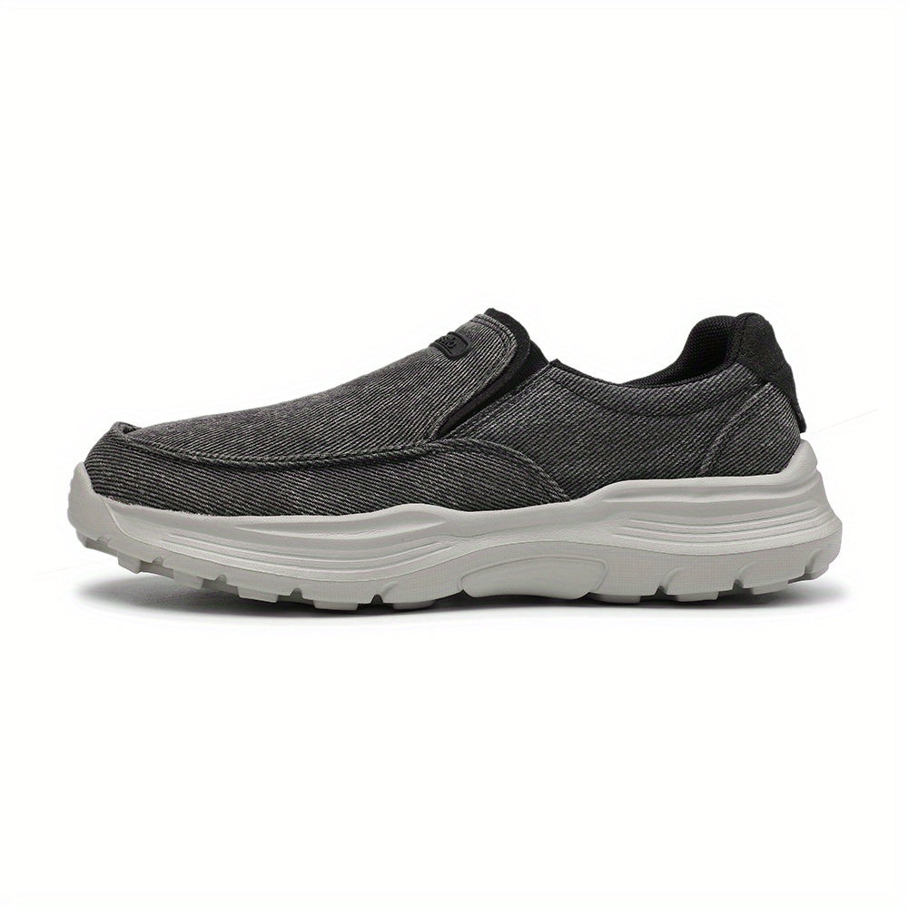 Men's Canvas Loafers Breathable Outdoor Walking Shoes
