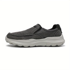 Men's Canvas Loafers Breathable Outdoor Walking Shoes