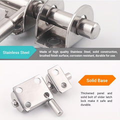 Stainless Steel Sliding Door Barrel Bolt Lock Safety Anti-theft Guard