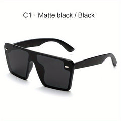 Men Square Frame Sunglasses UV Protection