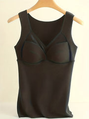 V Neck Thermal Top Soft & Comfortable Mesh Tank Top