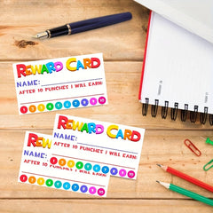 50-100 Pack Rewards & Punch Cards for Students, Teachers, Classroom