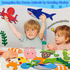 Felt Board Story Set for Toddlers - Ocean & Outer Space Theme