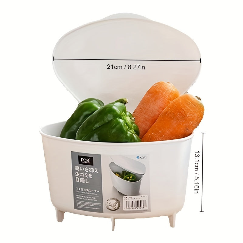 Triangle Kitchen Drain Basket for Easy Storage