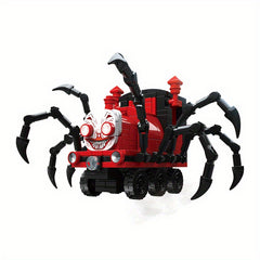 Horror Game Red Spider Little Train Puzzle Building Block Toy Halloween Gift