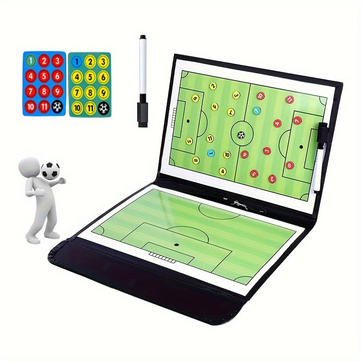 Magnetic Soccer Coaching Board with Markers Pen