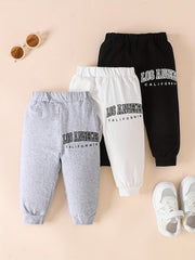 Baby Boys LA CA Sweatpants Casual Soft Cotton Trousers