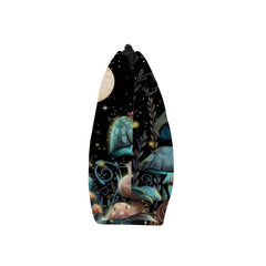 Portable Mushroom Print Makeup Bag Waterproof Cosmetic Case Travel Organizer