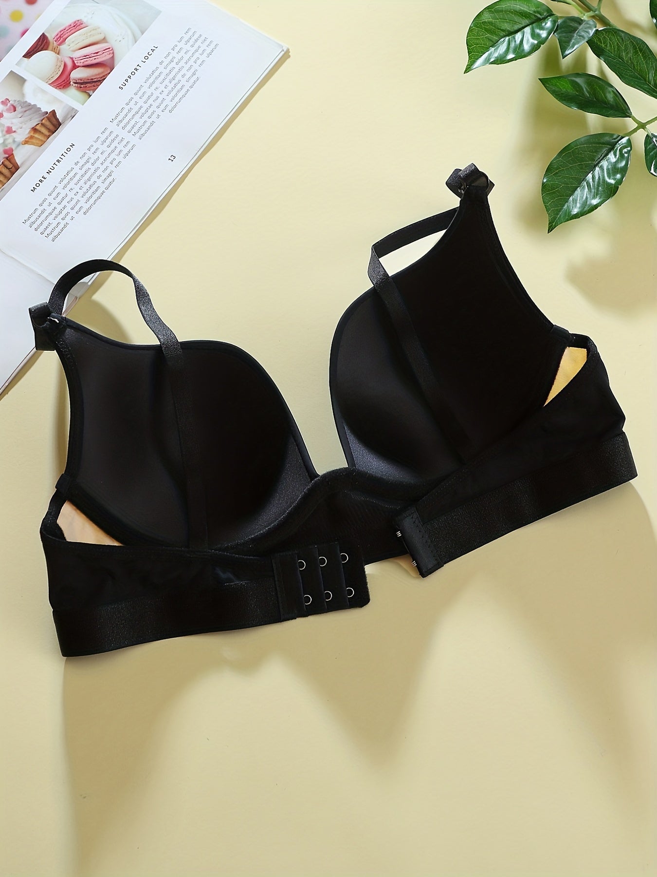 Colorblock Push Up Bra Comfy & Breathable Anti sagging Bra