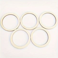 20pcs Pre-drilled Natural Wooden Circles for DIY Crafts Clothing Ornaments Art