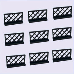 9pcs Farm & Garden Building Blocks Set DIY Animal Scene Bridge Ranch Fence Net