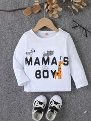 MAMA'S BOY Boys Sweatshirt for Spring Fall