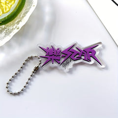 Acrylic Double sided Keychain Cartoon Key Chain For Travel