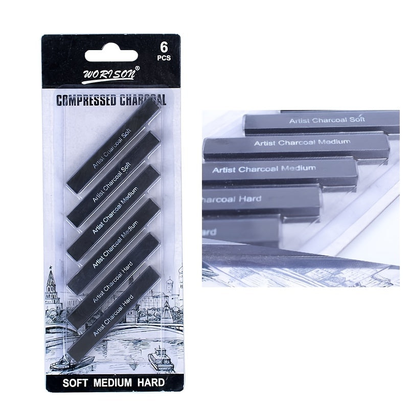 2pcs Sketch Charcoal Pen Drawing Pencil for Painting Sketch Willow Charcoal