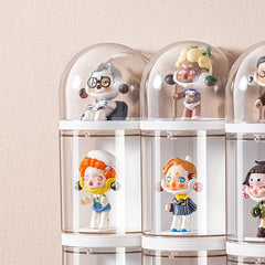 Handheld Storage Display Rack Dustproof Rotating Model Box