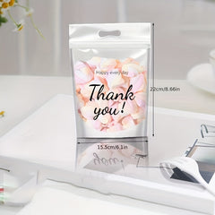 100 Pcs Resealable Plastic Bags for Snacks Candy Jewel