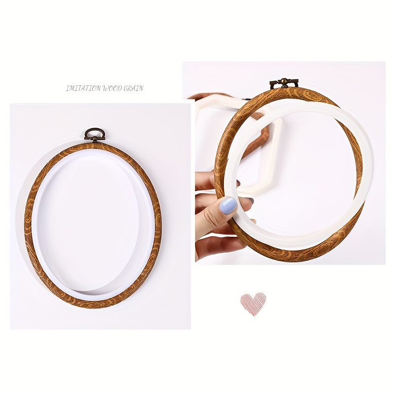 4pcs Embroidery Hoops Photo Frame for Crafts Sewing DIY Cross Stitch Stand
