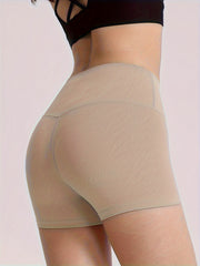 High Waisted Yoga Shorts Quick Dry Biker Shorts