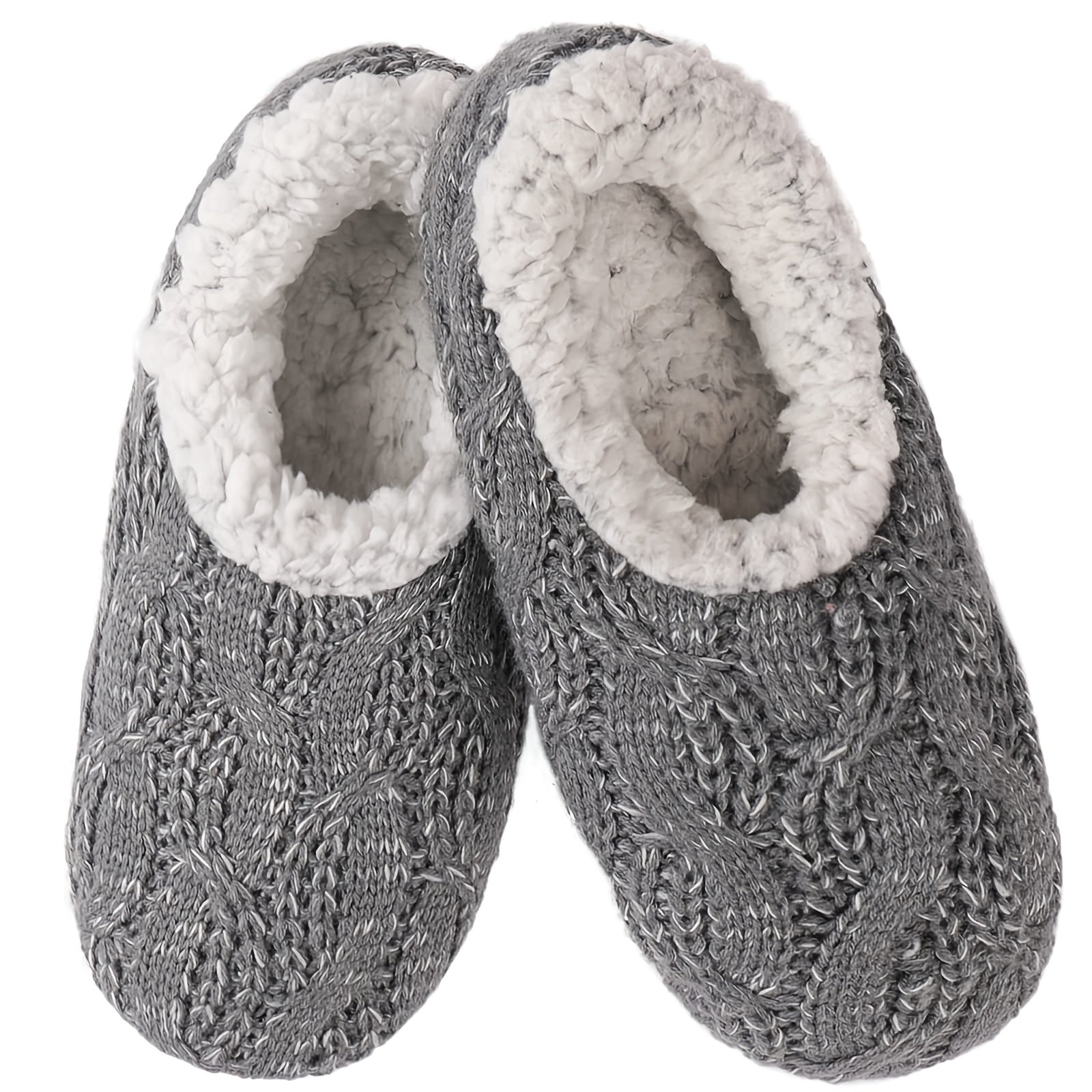 Men's Cozy Fleece Slides Warm Soft Slippers