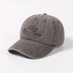 Letter Embroidery Baseball Cap Distressed Casual Dad Hats Lightweight Sun Hats