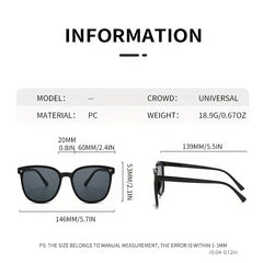 ZYPC001 Men's PC Frame Driving Sunglasses UV400 Polarized Retro Sun Protection