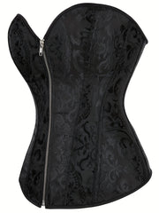 Strapless Corset Bustier Tummy Control Jacquard Body Shaper