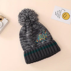 Kids Dinosaur Beanie Hat - Warm Knitted Hat for Boys & Girls