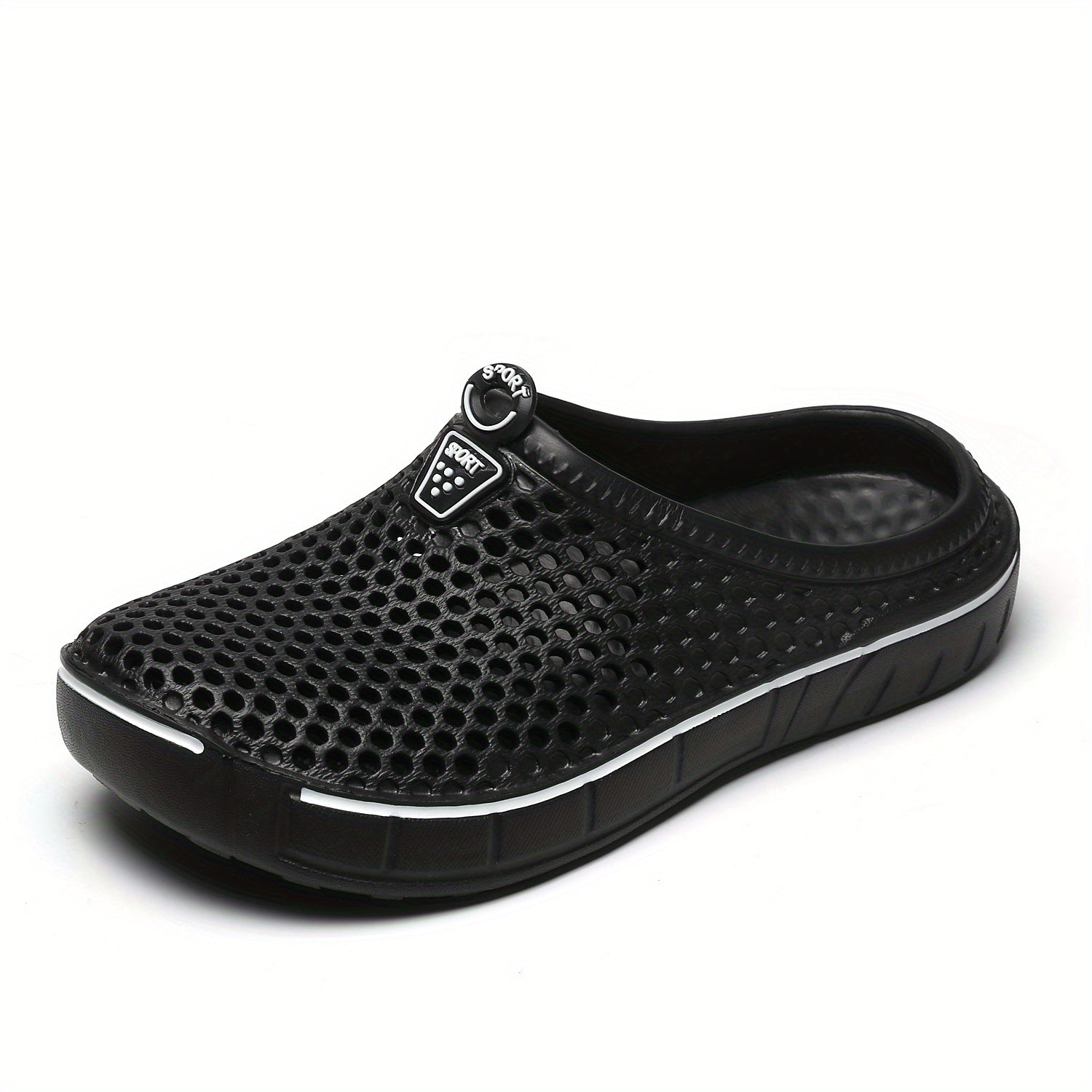 Women's Solid Flat Clogs Slip On Non slip Outdoor Casual Slides Shoes