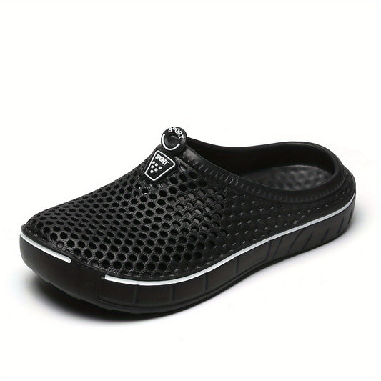 Women's Solid Flat Clogs Slip On Non slip Outdoor Casual Slides Shoes