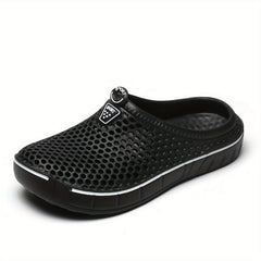 Women's Solid Flat Clogs Slip On Non slip Outdoor Casual Slides Shoes