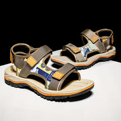 Men's Vintage Canvas Slide Sandals Hook and Loop