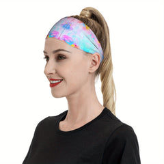 Men's Non Slip Workout Headband Sweat Wicking in Pastel Rainbow Colors