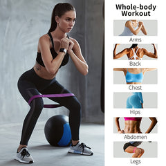 5pcs Yoga Resistance Bands Fitness Stretching Ropes Pilates Therapy Workout